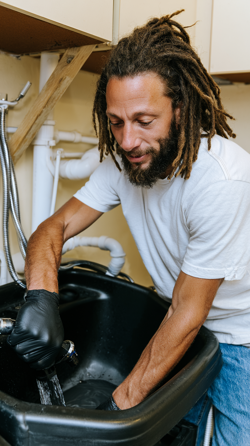 Shampoo bowl plumbing & permits